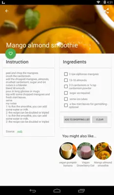 Vegan Recipes android App screenshot 2