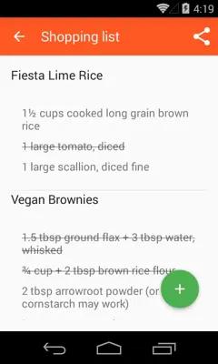 Vegan Recipes android App screenshot 5