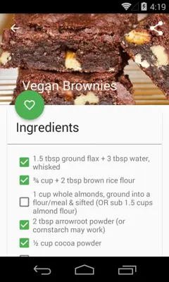 Vegan Recipes android App screenshot 6