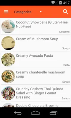 Vegan Recipes android App screenshot 8